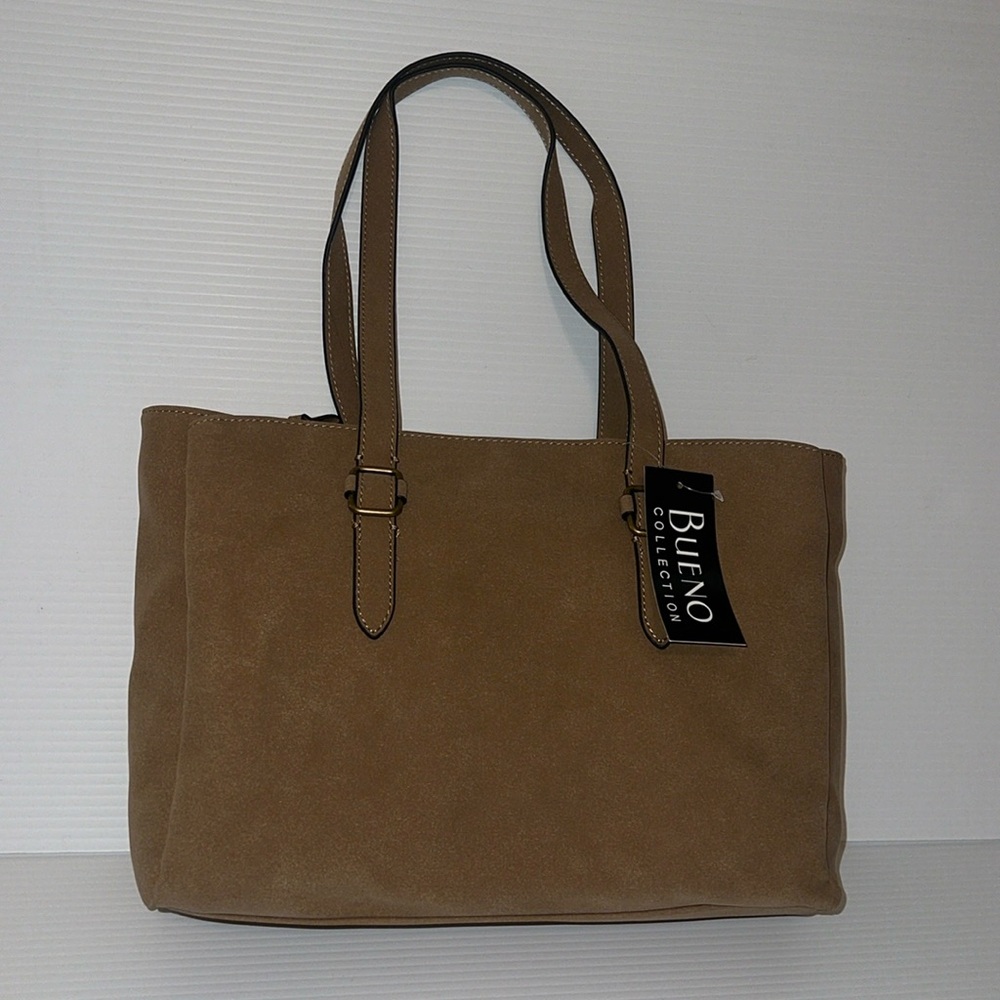 Brown suede bag by Bueno Collection
